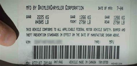 VIN Number Information 的图像结果