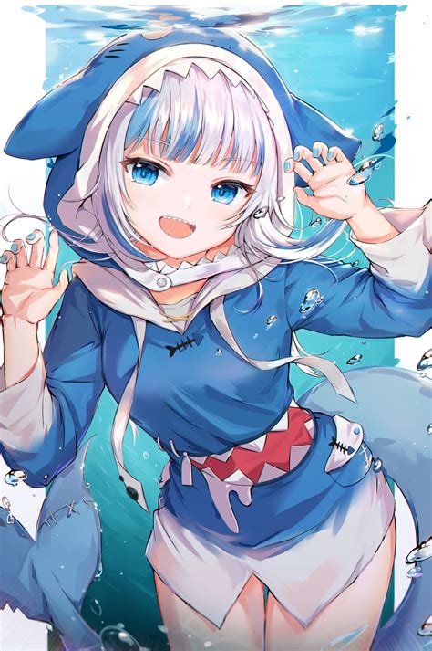 gawr gura and gawr gura (hololive and 1 more) drawn by luzzi_(milllim ...