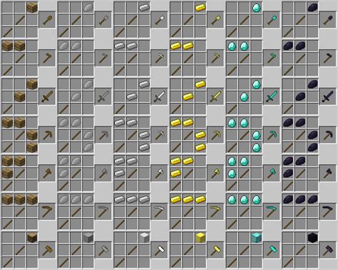 Image result for Minecraft Tools Crafting Recipes