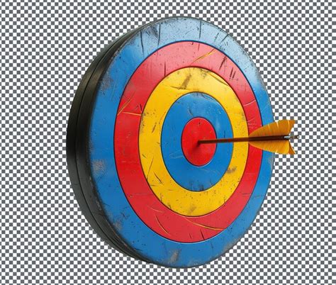 Interesante emoji de tiro con arco Bullseye aislado en un fondo ...