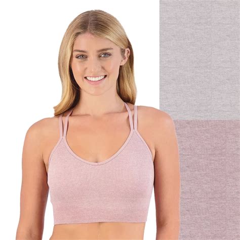 Juniors' SO® 2-Pack Lightly Lined Strappy Seamless Bralette Set SO51-038P2