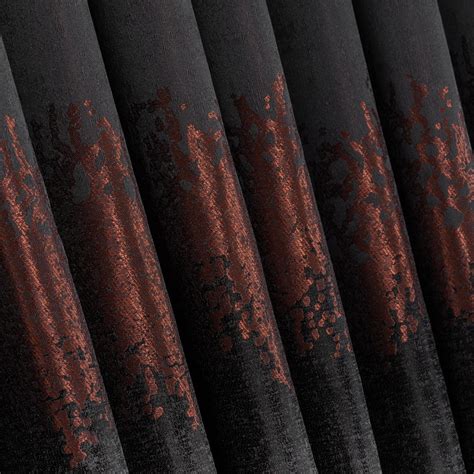 Buy Modern Black and Red Color Block Curtain, Red and Black Combination ...