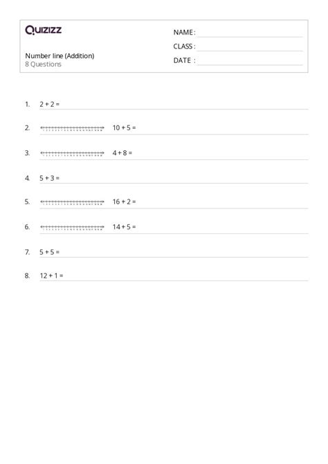 50+ Addition on a Number Line worksheets for Kindergarten on Quizizz ...