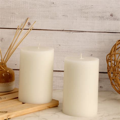 2 Unscented Classic Tall Pillar Candles – Light Jewels