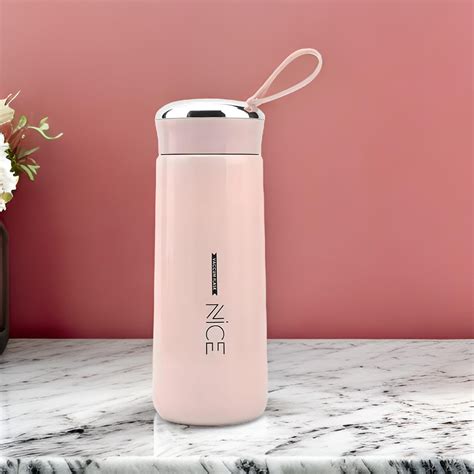 JK MMC Nice Water Bottle (Pack of 1), Glass Inner Liner with Silicone ...