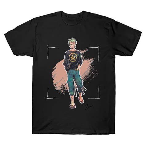 Buy Roronoa Zoro 4442 One Piece Luffy Nami Sanji Zoro Anime T-Shirt ...