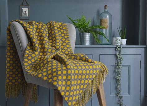 Yellow Wool Throws and Blankets | The British Blanket Company