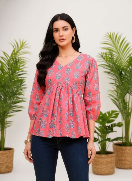 Blush Bloom Peplum Top – Shions