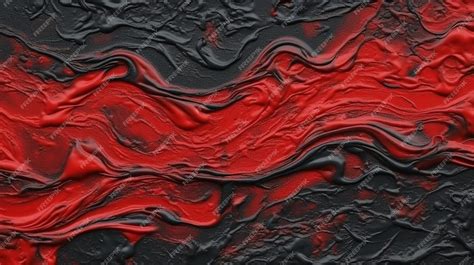 Premium AI Image | A red and black background with a black and red swirls.