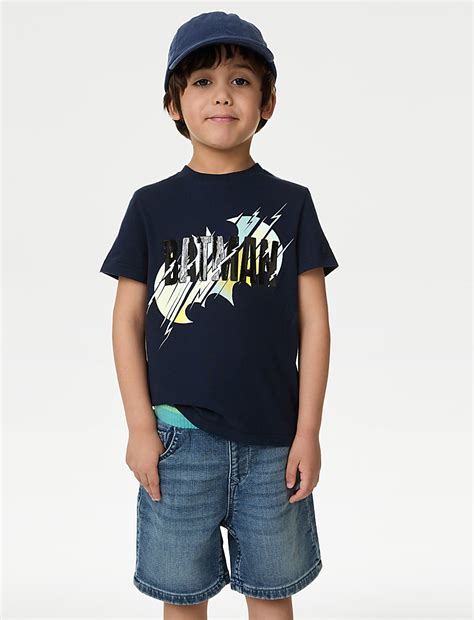 Buy Pure Cotton Batman™ T-Shirt (2-8 Yrs) at Marks & Spencer