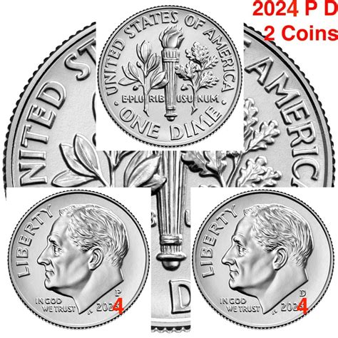 Dime Coin Front And Back