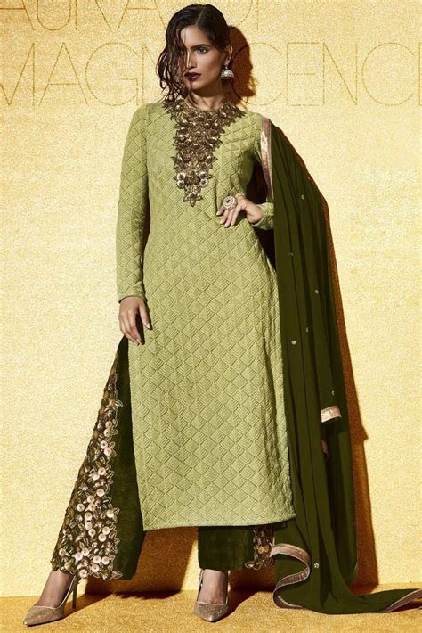 punjabi suits with palazzo pants