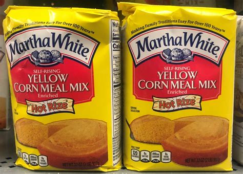 2 BAGS Martha White Corn Meal Yellow Mix Flour 2 lb Bag Hot Rize | eBay