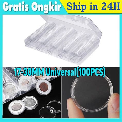 Jual ISI 100PCS Aneka ukuran Ada Busa Kapsul Pelindung Koin dinar dan ...
