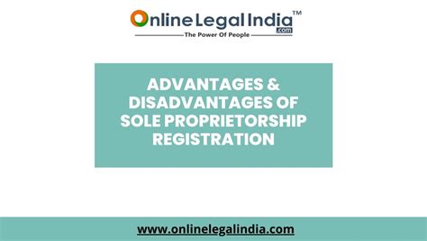 Advantages & Disadvantages of Sole Proprietorship Registration