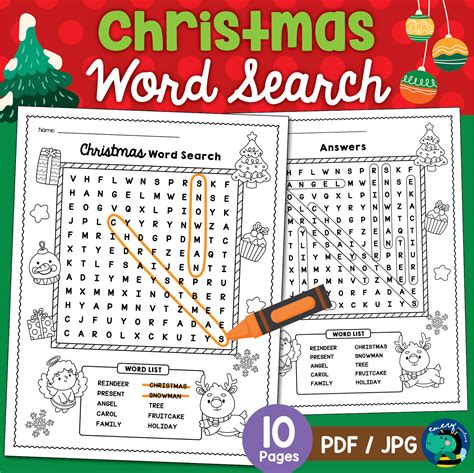 Christmas Word Search Puzzles | No Prep Printables | Made By Teachers