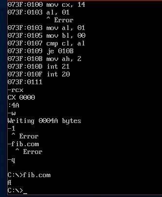 Image result for Fibonacci Assembly Code