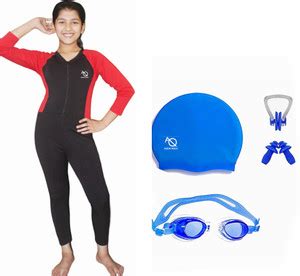 AQUA holic Swimming Kit Striped Girls Swimsuit - Buy AQUA holic ...