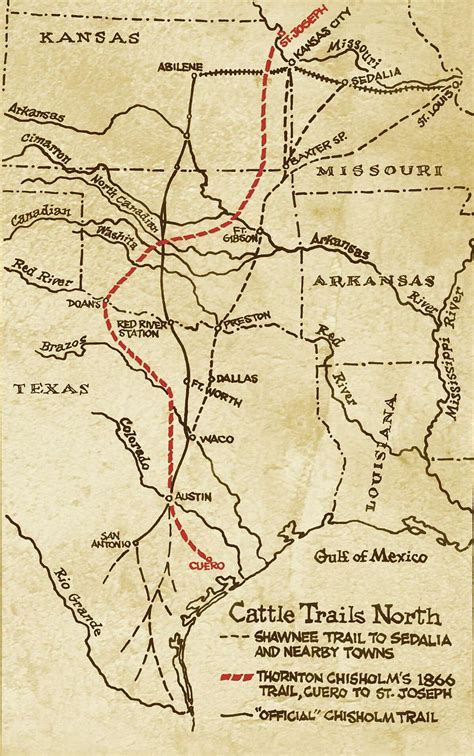 Despite popular lore, the original ‘Chisholm Trail’ didn’t run through ...