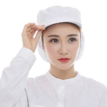 Jiyaru Mesh Women Chef Hat Catering Working Mesh Snood Hat Breathable ...