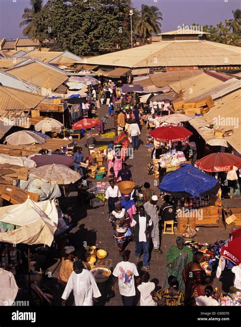 Albert Market Banjul The Gambia Africa Stock Photo - Alamy