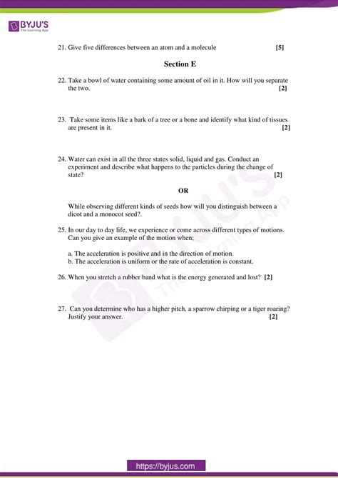 Image result for Sample Paper Class 9 Science