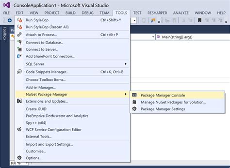 Install NuGet PowerShell 的图像结果