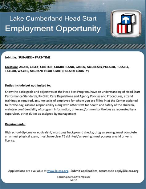 Job Openings - Lake Cumberland Community Action Agency