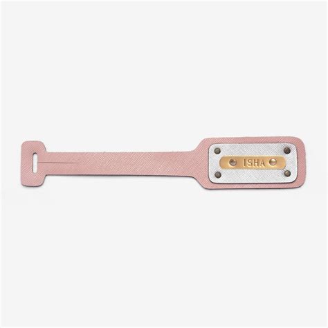 Buy Personalised Salmon Pink Luggage Tag Online