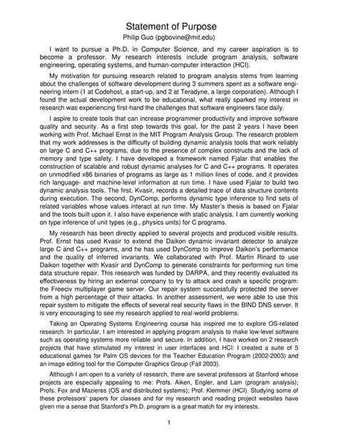 Statement of Purpose Example 的图像结果