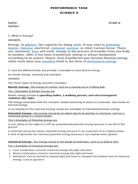 Image result for Grade 5 Science Performance Task