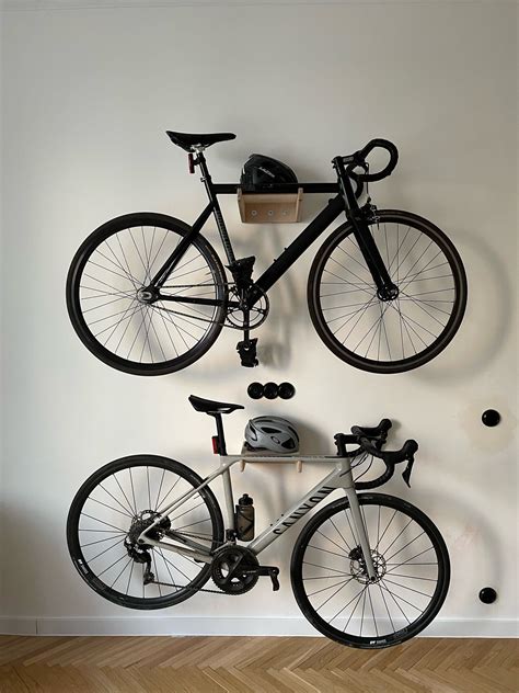 Minimalist plywood bicycle wall mount – Artofit