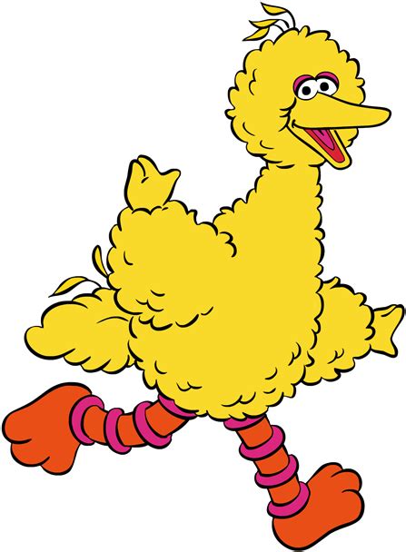 Big Bird Vector - Big Bird Sesame Street Clipart (494x640), Png Download