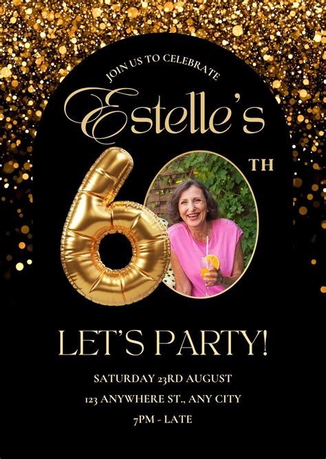 60th Birthday Invitations