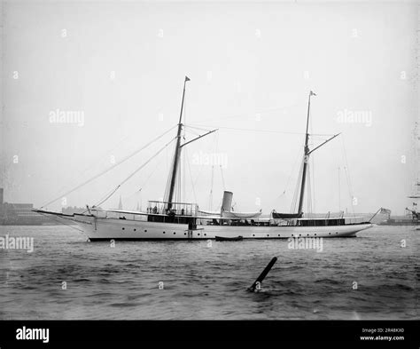 Alicia, 1895 Aug 6. Henry Flagler's steam yacht, custom built in 1890 by Harlan and ...