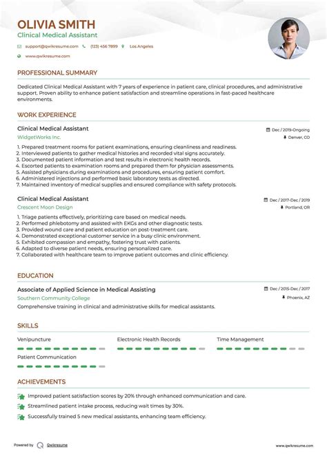 10+ Clinical Medical Assistant Resume Samples & Templates for 2025