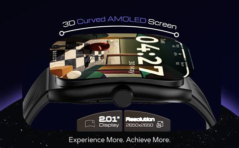 GOBOULT Trail Pro Smartwatch 2.01'' 3D Curved+ AMOLED Display, BT ...