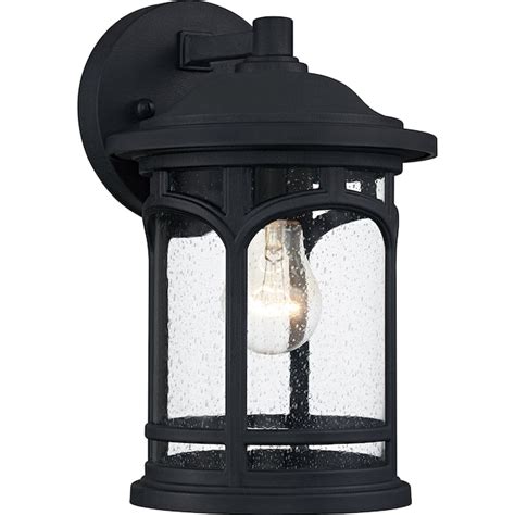 Quoizel Kessel 1-Light 11.25-in H Matte Black Outdoor Wall Light ...
