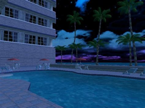 Hotel Pool (Night) ☍ | Dreamcore aesthetic, Nightscape, Sonic adventure