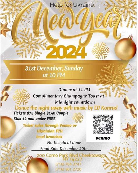 Help for Ukraine New Year Celebration, Holy Trinity Ukrainian Orthodox ...