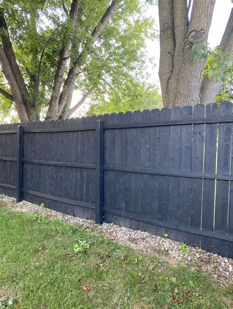 Painting A Wooden Fence Black at Rachel Vance blog