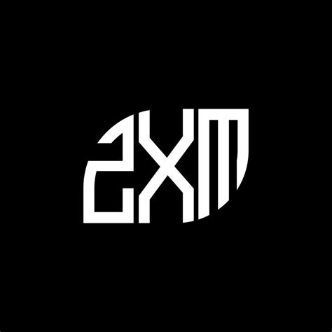 ZXM letter logo design on black background. ZXM creative initials ...
