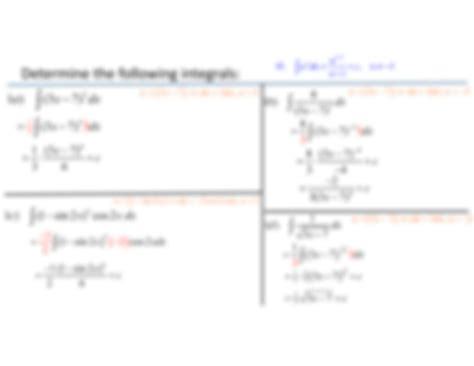 Integration Using Formulas Sheet 的图像结果