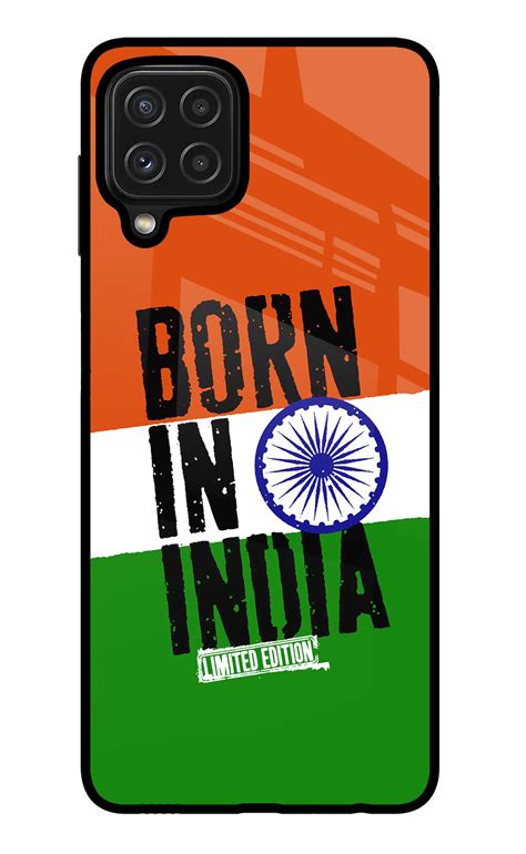 Buy Now Born in India Glass Case for Samsung M32 Online | Casekaro