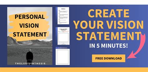 Personal Vision Statement | THELIFESYNTHESIS