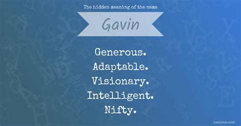 Name Meanings Gavin