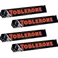 Toblerone Dark Chocolate with Honey and Almond Nougat Pack of 4, X 100 ...