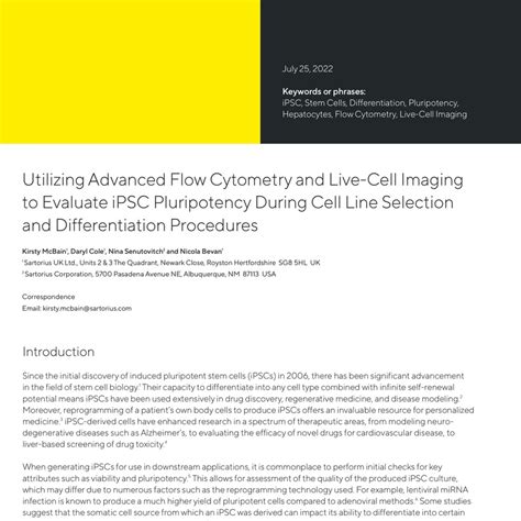 Utilizing Advanced Flow Cytometry and Live-Cell Imaging to Evaluate ...