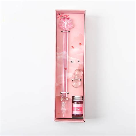 Sakura Glass Calligraphy Pen With Ink Bottle Online - Premium Pen ...