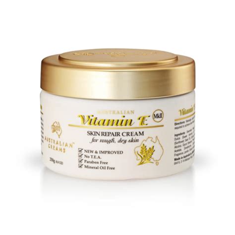 g and m AUSTRALIAN CREAMS MKII Vitamin E Skin Repair Cream 250g - Helps ...
